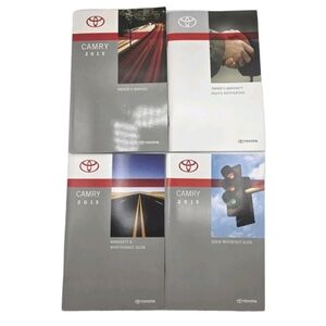 2015 Toyota Camry Owners Manual Maintenance Guide Quick Reference Guide W/Case